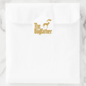 Sticker Rond Malinois belge (Sac)