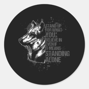 Sticker Rond Malinois belge - Chien berger belge