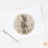 Sticker Rond Malinois belge - Mechelaar - Maligator (Enveloppe)