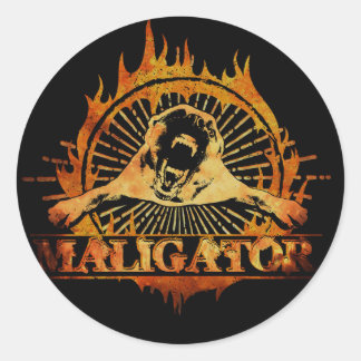 Sticker Rond Malinois - Berger belge -Mechelaar -Maligator