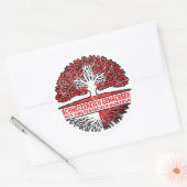 Sticker Rond Maltaise Suisse Arbre Racine (Enveloppe)