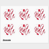 Sticker Rond Malte (Feuille)