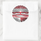 Sticker Rond Malte Maltais Autriche Arbre (Sac)