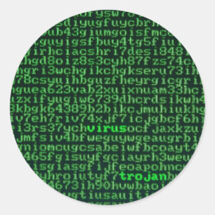 Sticker Rond Malware