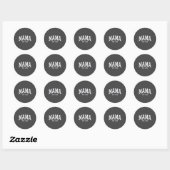 Sticker Rond Mama Est 1950 Mom D Mothers Day Ized  (Feuille)