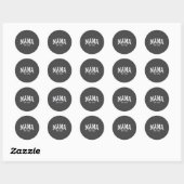 Sticker Rond Mama Est 19 Mom D Mothers Day Ized  (Feuille)
