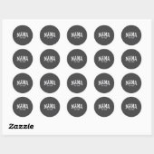 Sticker Rond Mama Est 2028 Mom D Mothers Day Ized (Feuille)
