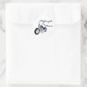 Sticker Rond Mama moto (Sac)