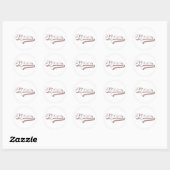 Sticker Rond Mama Rétro (Feuille)