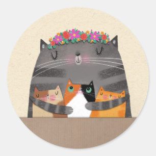 Sticker Rond Maman