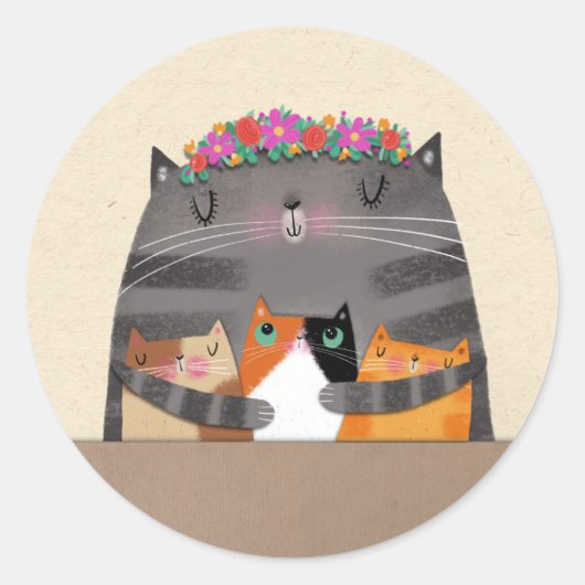 Sticker Rond Maman (Devant)