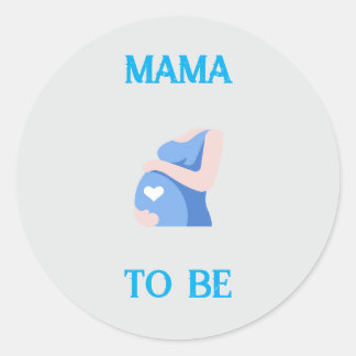 Sticker Rond Maman à être