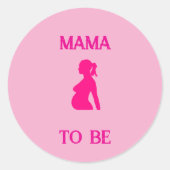 Sticker Rond Maman à être (Devant)