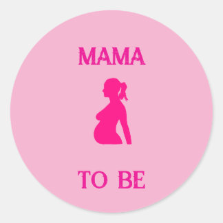 Sticker Rond Maman à être