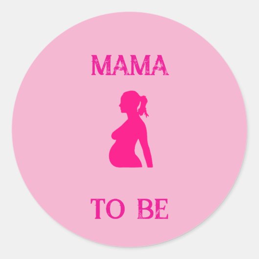 Sticker Rond Maman à être (Devant)