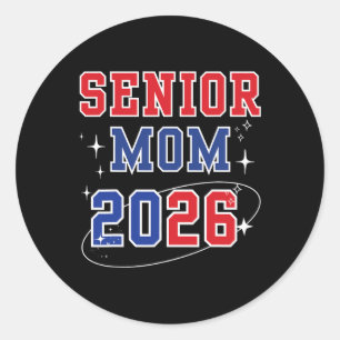 Sticker Rond Maman aînée 2026 Cl de 2026 Maman fière de la remi