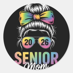 Sticker Rond Maman aînée 2026 Parent fier Graduation Retour à l