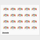 Sticker Rond Maman autiste (Feuille)