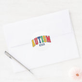 Sticker Rond Maman autiste (Enveloppe)