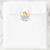 Sticker Rond Maman & Baby Sloth C'est un GARÇON Favoriser Stick (Sac)