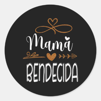 Sticker Rond Maman Bénie- Maman Bénie Citation Espagnole-