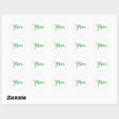 Sticker Rond Maman blanche (Feuille)