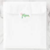 Sticker Rond Maman blanche (Sac)