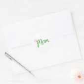 Sticker Rond Maman blanche (Enveloppe)