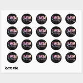 Sticker Rond Maman Boss Funny Mothers Day (Feuille)