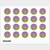 Sticker Rond MAMAN ! Carte (Feuille)