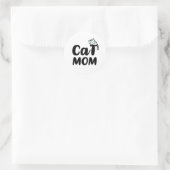 Sticker Rond maman chat (Sac)