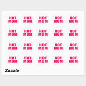 Sticker Rond Maman chaude (Feuille)