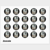 Sticker Rond Maman De Baseball Skeleton Tarot, Mama De Baseball (Feuille)
