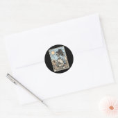Sticker Rond Maman De Baseball Skeleton Tarot, Mama De Baseball (Enveloppe)
