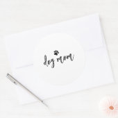 Sticker Rond Maman de chien (Enveloppe)