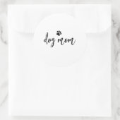 Sticker Rond Maman de chien (Sac)