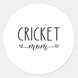Sticker Rond Maman de cricket