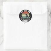Sticker Rond Maman de Disc Golf Mère de Disc Golf Joueuse de Fr (Sac)