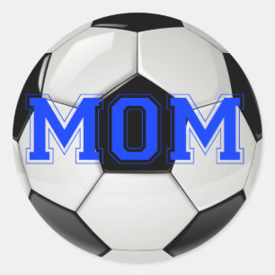Sticker Rond Maman de footballeur Couleurs personnalisées