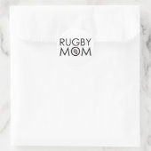 Sticker Rond Maman de rugby (Sac)