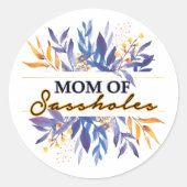 Sticker Rond Maman de Sassholes (Devant)