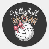 Sticker Rond Maman de volleyeuse (Devant)