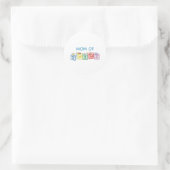 Sticker Rond Maman des jumeaux bloques (Sac)