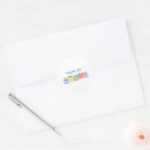 Sticker Rond Maman des jumeaux bloques (Enveloppe)