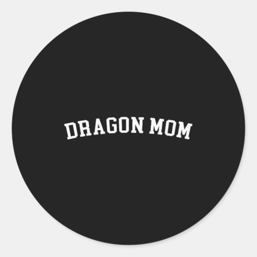 Sticker Rond Maman Dragon (Devant)