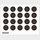 Sticker Rond Maman du basket (Feuille)
