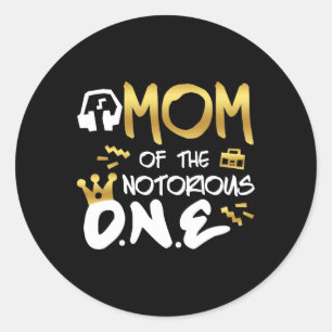 Sticker Rond Maman Du Célèbre One Old School 1st Hip hop Bi