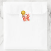 Sticker Rond Maman du foot (Sac)
