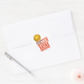Sticker Rond Maman du foot (Enveloppe)