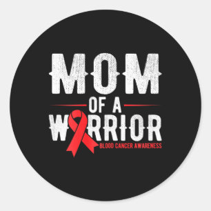 Sticker Rond Maman du guerrier Sensibilisation au cancer du san